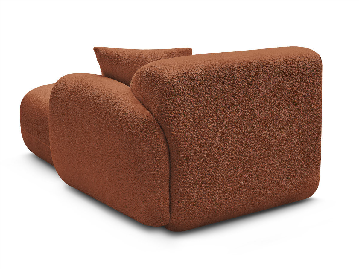 Méridienne avec accoudoir pour canapé modulable ANDA tissu chenille