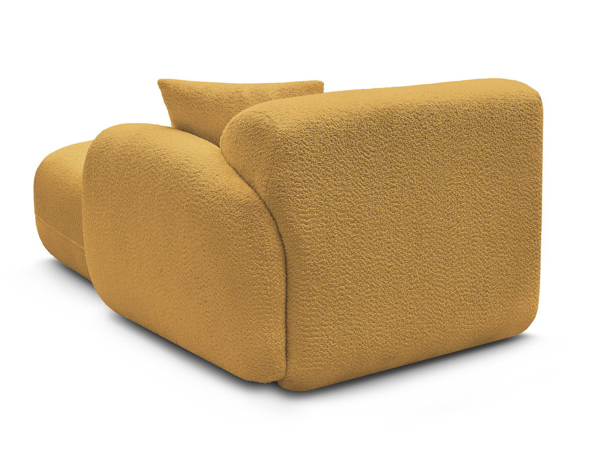 Méridienne avec accoudoir pour canapé modulable ANDA tissu chenille