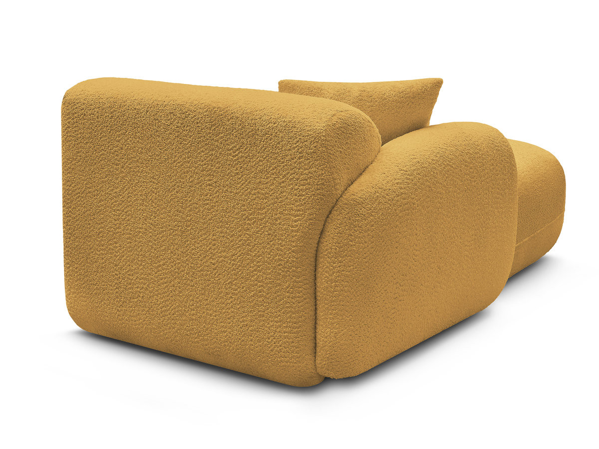 Méridienne avec accoudoir pour canapé modulable ANDA tissu chenille