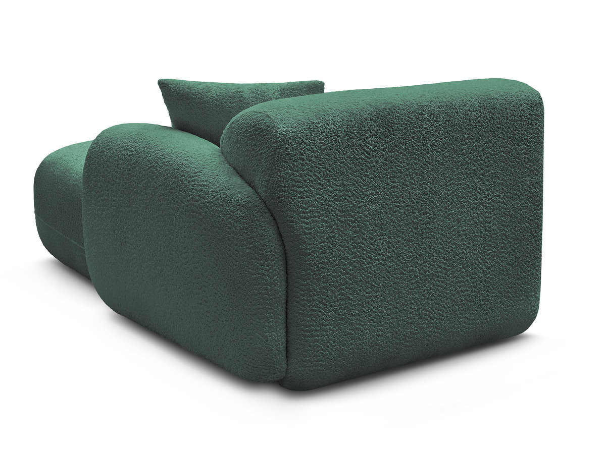 Méridienne avec accoudoir pour canapé modulable ANDA tissu chenille