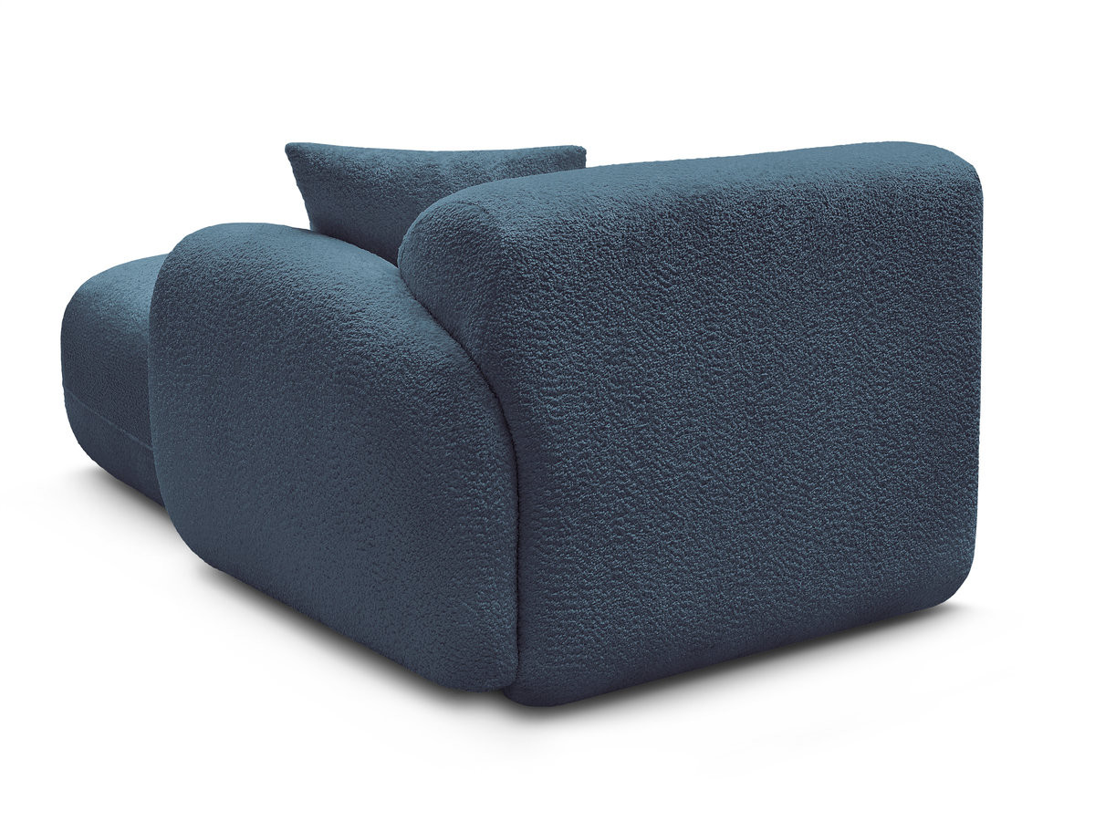 Méridienne avec accoudoir pour canapé modulable ANDA tissu chenille