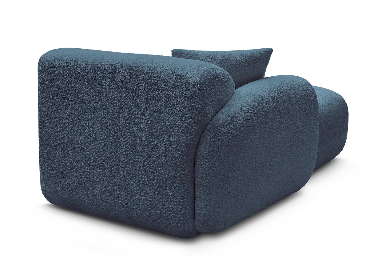 Méridienne avec accoudoir pour canapé modulable ANDA tissu chenille