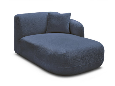 Méridienne avec accoudoir pour canapé modulable ANDA tissu chenille