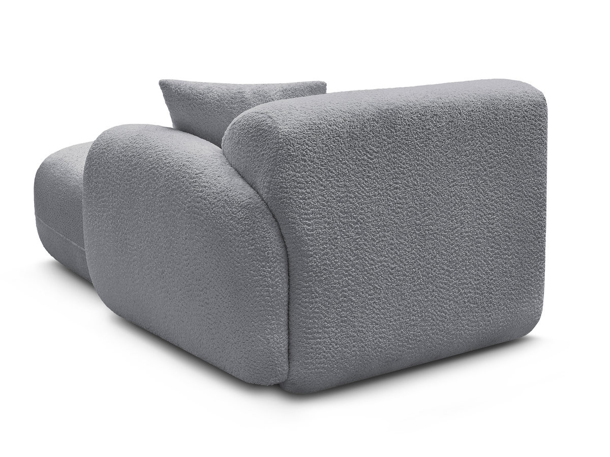 Méridienne avec accoudoir pour canapé modulable ANDA tissu chenille