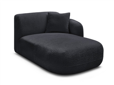 Méridienne avec accoudoir pour canapé modulable ANDA tissu chenille