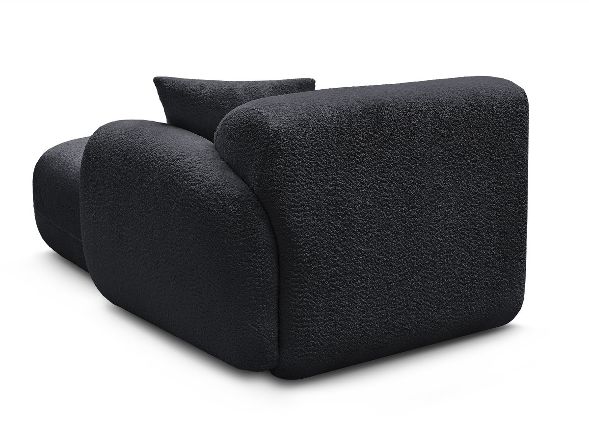 Méridienne avec accoudoir pour canapé modulable ANDA tissu chenille