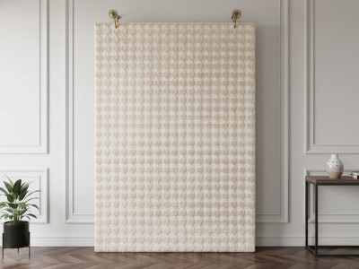 Tapis poils ras BOB uni en relief 3D