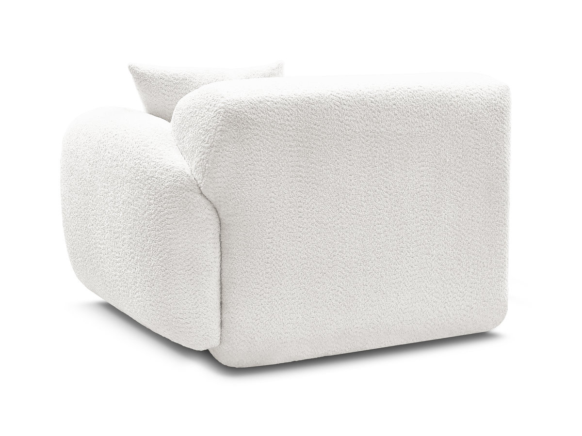 Chauffeuse 1 place avec accoudoir pour canapé modulable ANDA tissu chenille