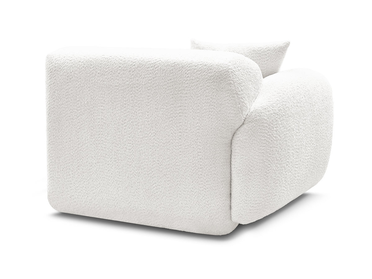 Chauffeuse 1 place avec accoudoir pour canapé modulable ANDA tissu chenille