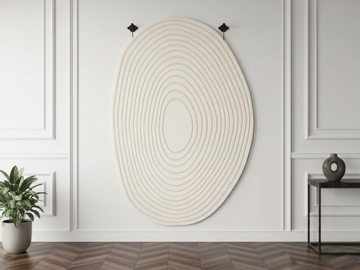 Tapis poils courts BRIAC motif géométrique