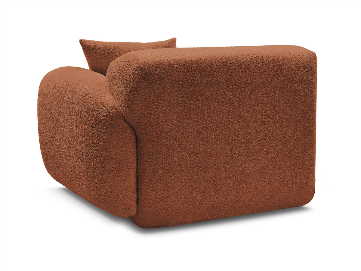 Chauffeuse 1 place avec accoudoir pour canapé modulable ANDA tissu chenille