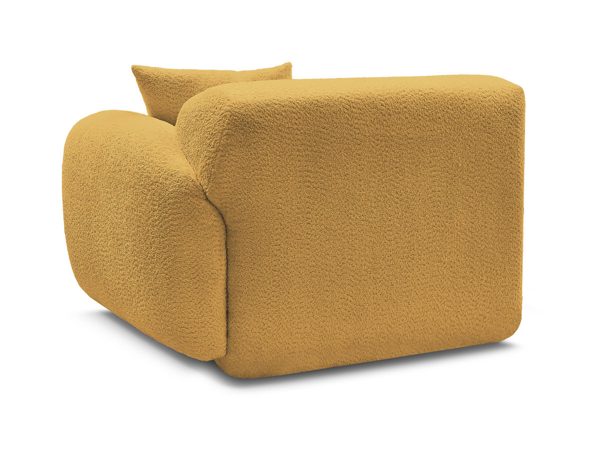 Chauffeuse 1 place avec accoudoir pour canapé modulable ANDA tissu chenille