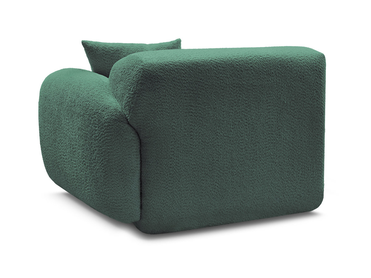 Chauffeuse 1 place avec accoudoir pour canapé modulable ANDA tissu chenille