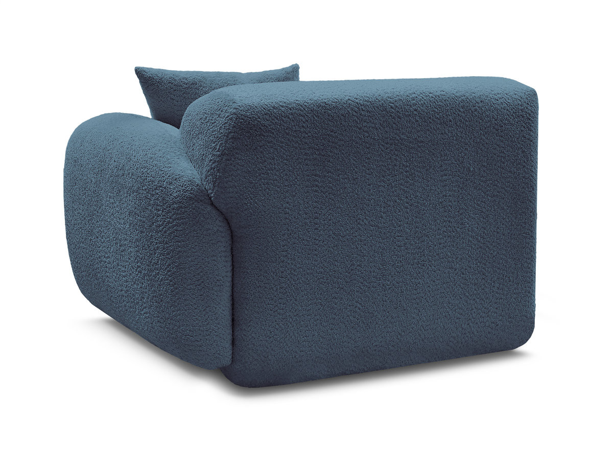 Chauffeuse 1 place avec accoudoir pour canapé modulable ANDA tissu chenille