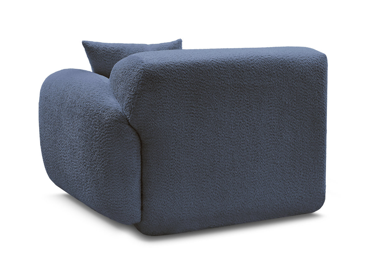 Chauffeuse 1 place avec accoudoir pour canapé modulable ANDA tissu chenille