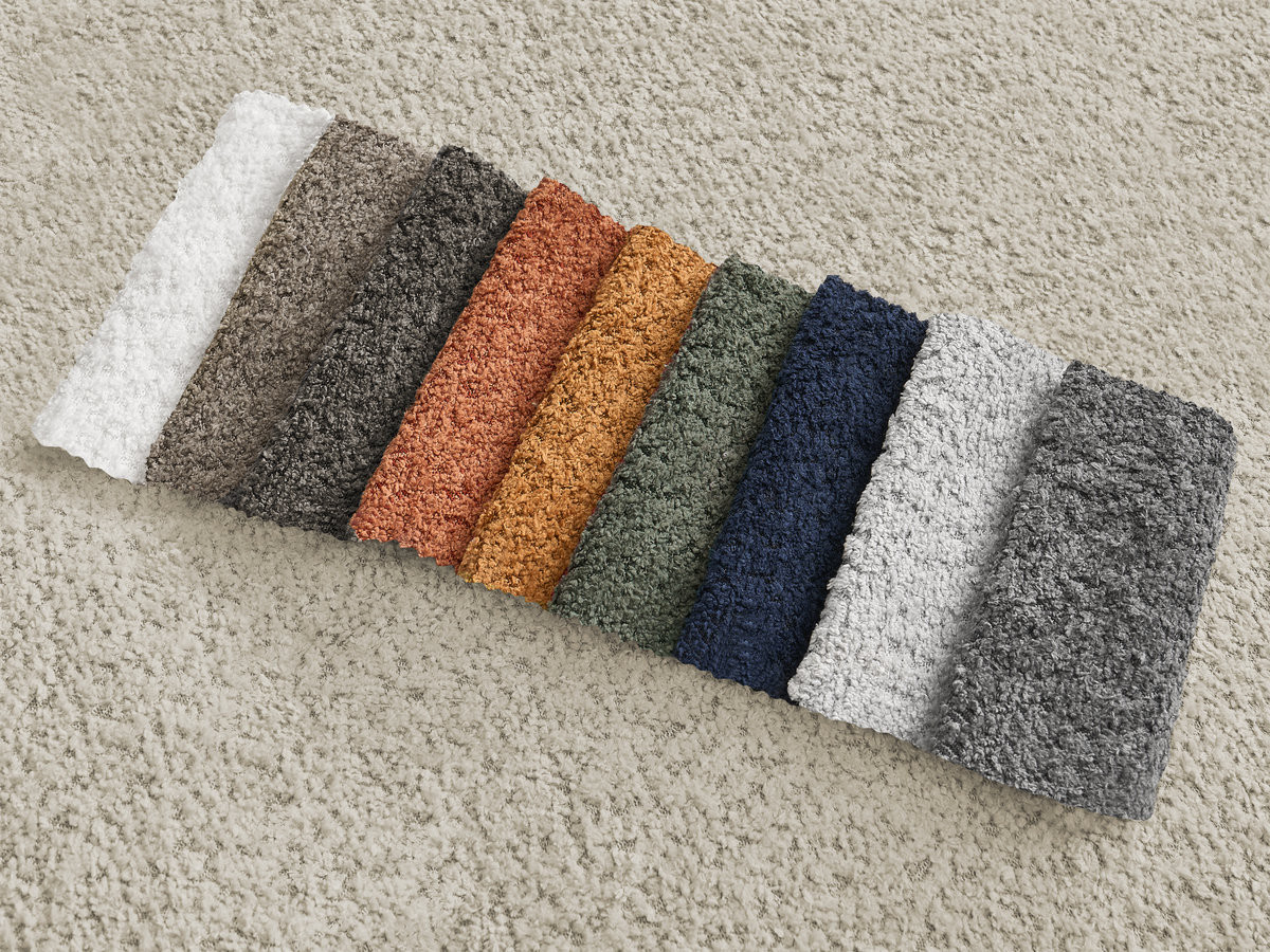 Canapé droit convertible coffre 3 places MONTAIGNE bouclette beige — vue 5