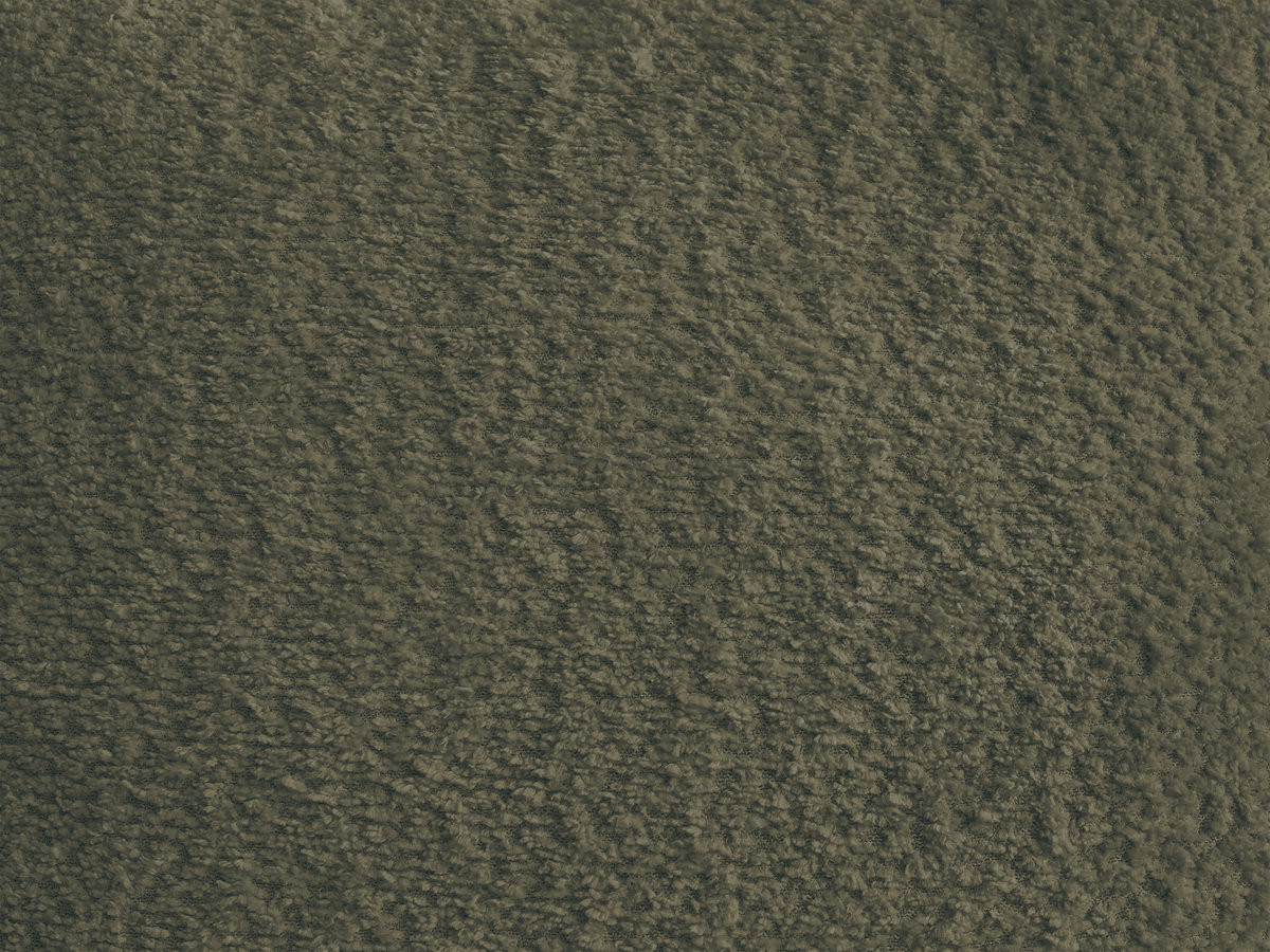 Canapé droit convertible coffre 3 places MONTAIGNE tissu bouclette avec pouf