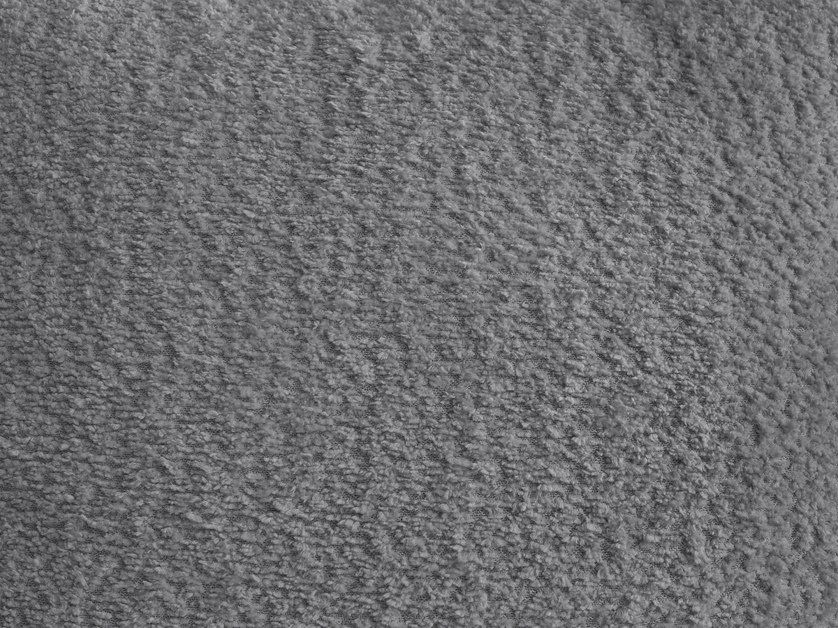 Canapé d'angle convertible coffre grande méridienne MONTAIGNE tissu bouclette avec pouf