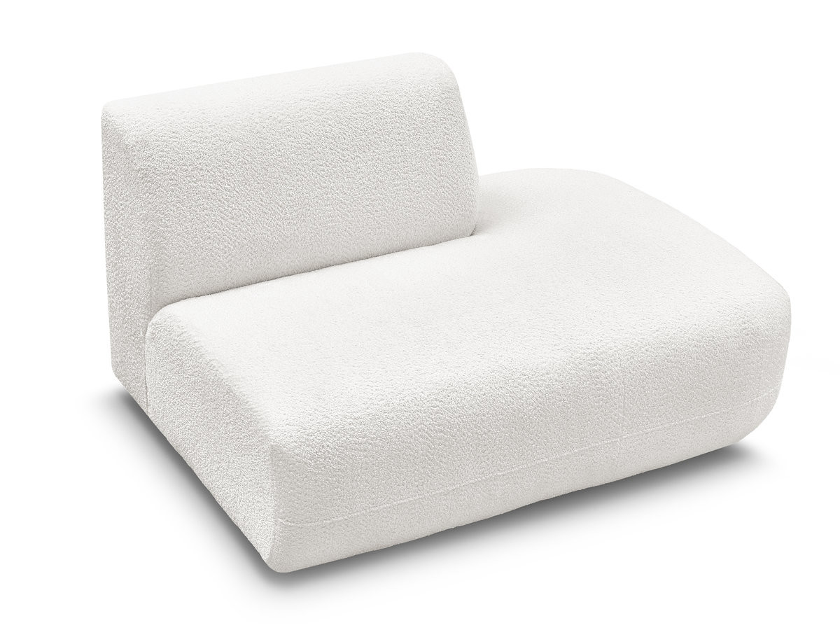 Chauffeuse bout de canapé pour canapé modulable ANDA tissu chenille