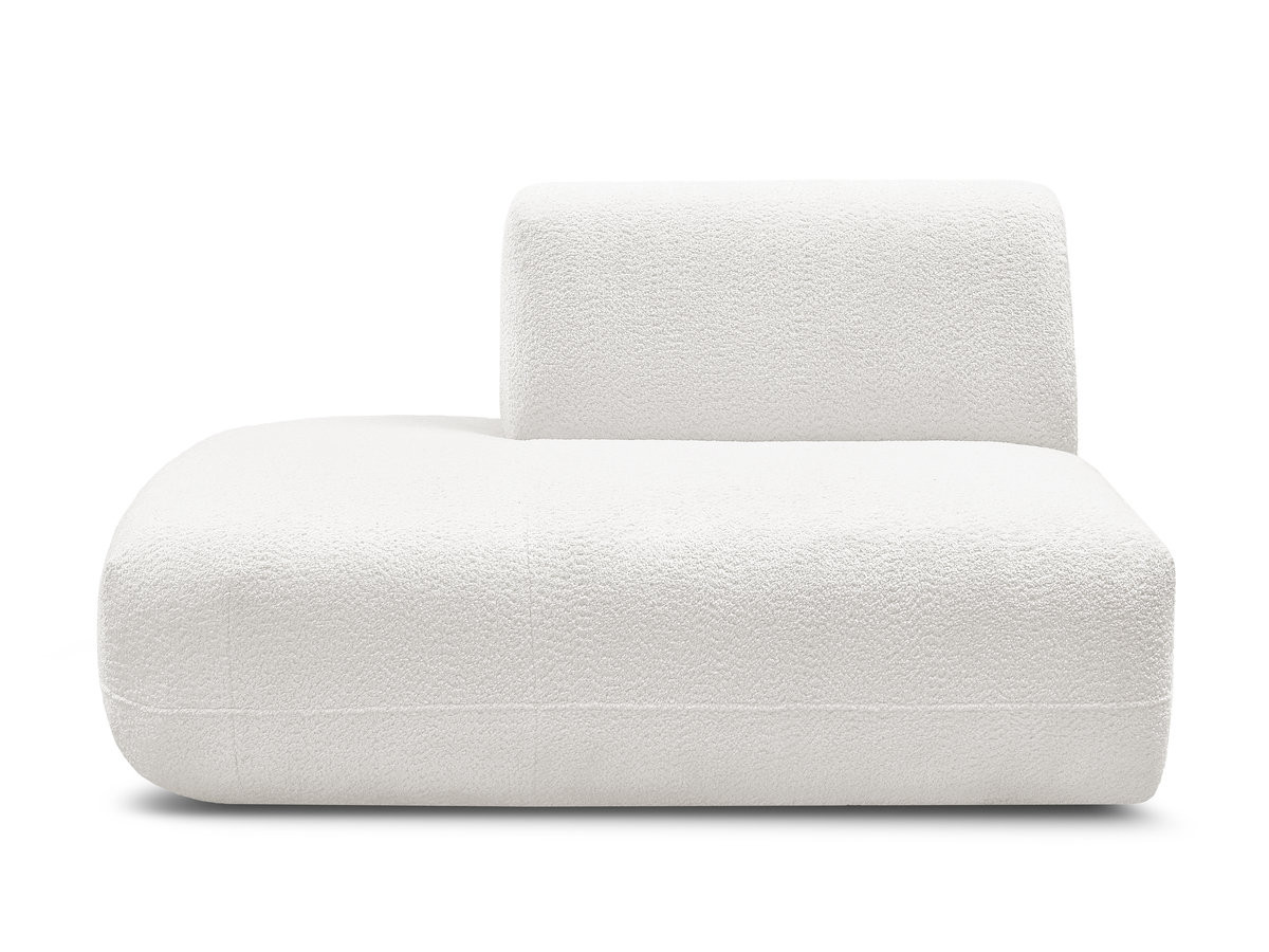 Chauffeuse bout de canapé pour canapé modulable ANDA tissu chenille