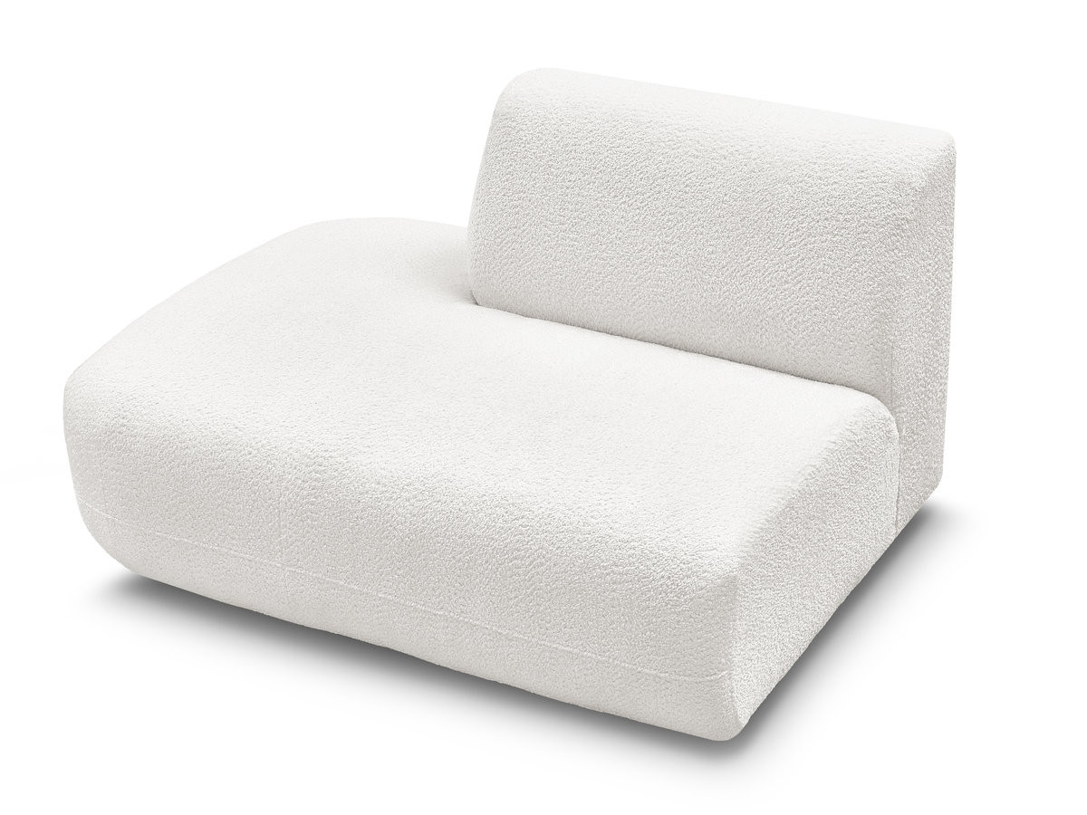 Chauffeuse bout de canapé pour canapé modulable ANDA tissu chenille