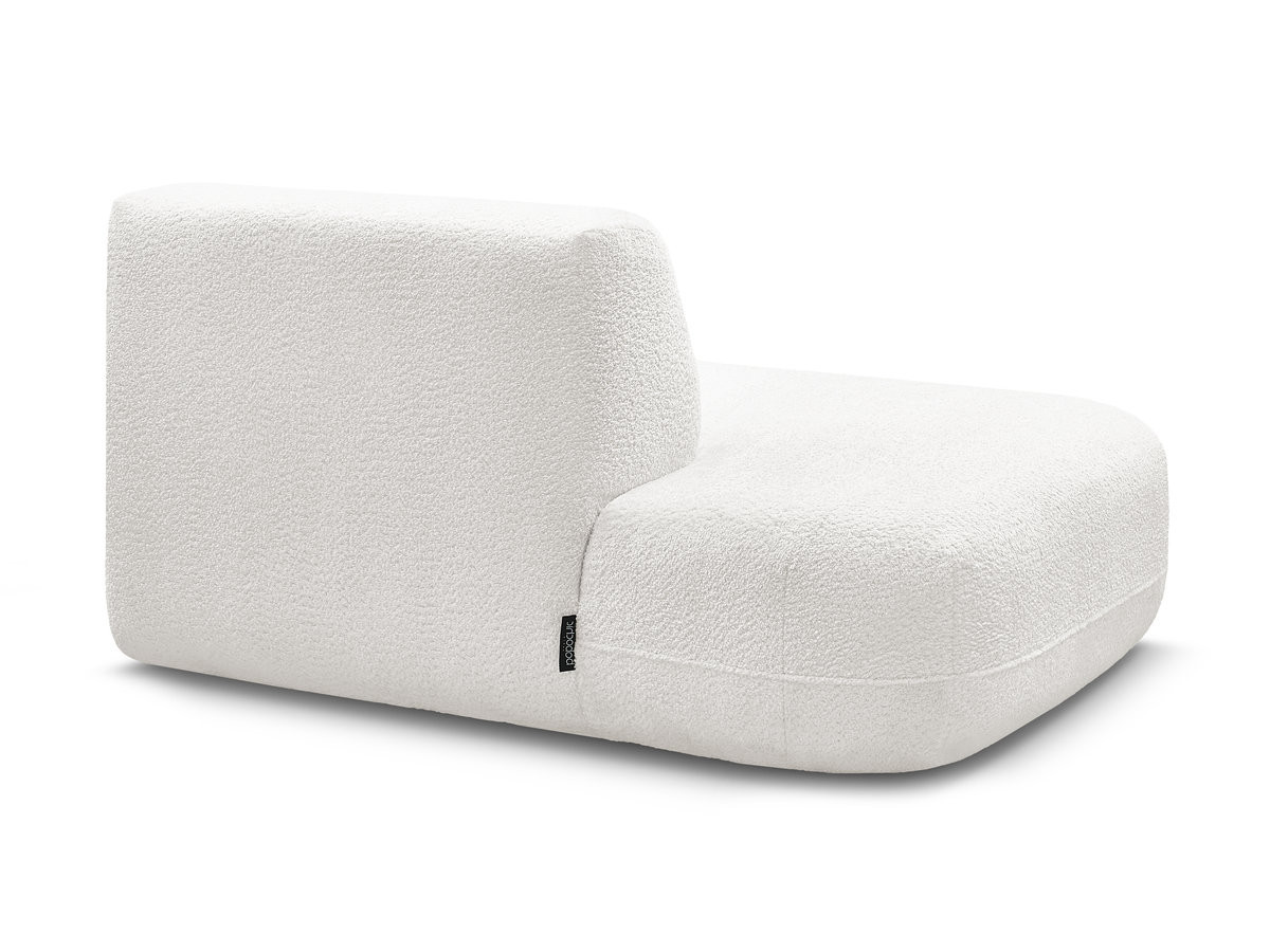 Chauffeuse bout de canapé pour canapé modulable ANDA tissu chenille