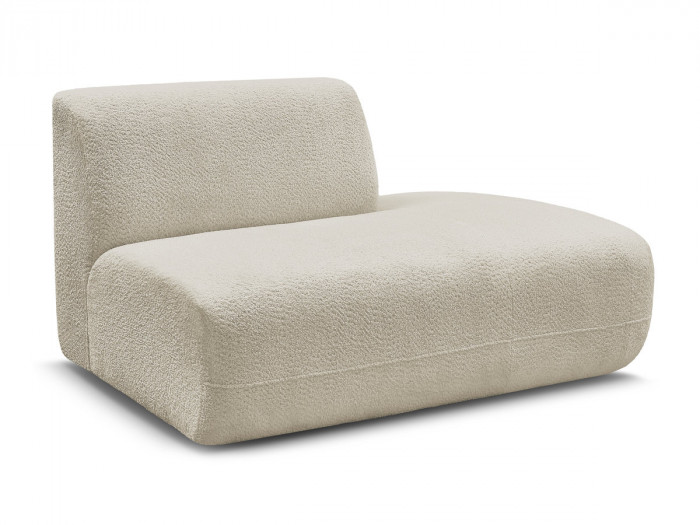 Chauffeuse bout de canapé pour canapé modulable ANDA tissu chenille