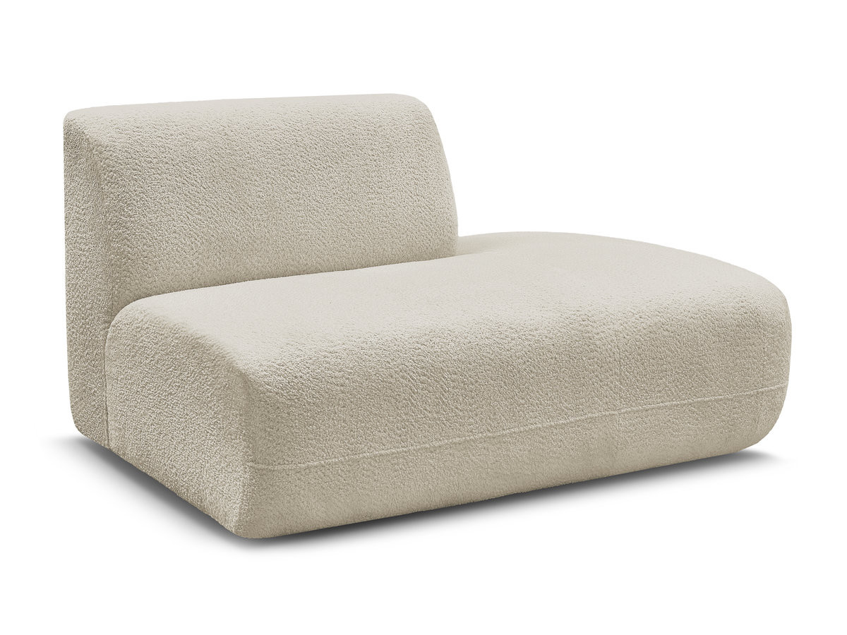 Chauffeuse bout de canapé pour canapé modulable ANDA tissu chenille