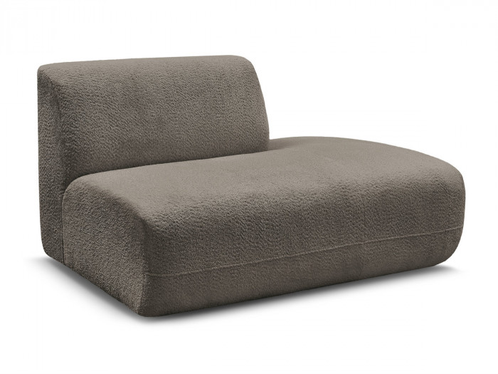 Chauffeuse bout de canapé pour canapé modulable ANDA tissu chenille