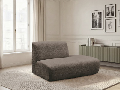 Chauffeuse bout de canapé pour canapé modulable ANDA tissu chenille