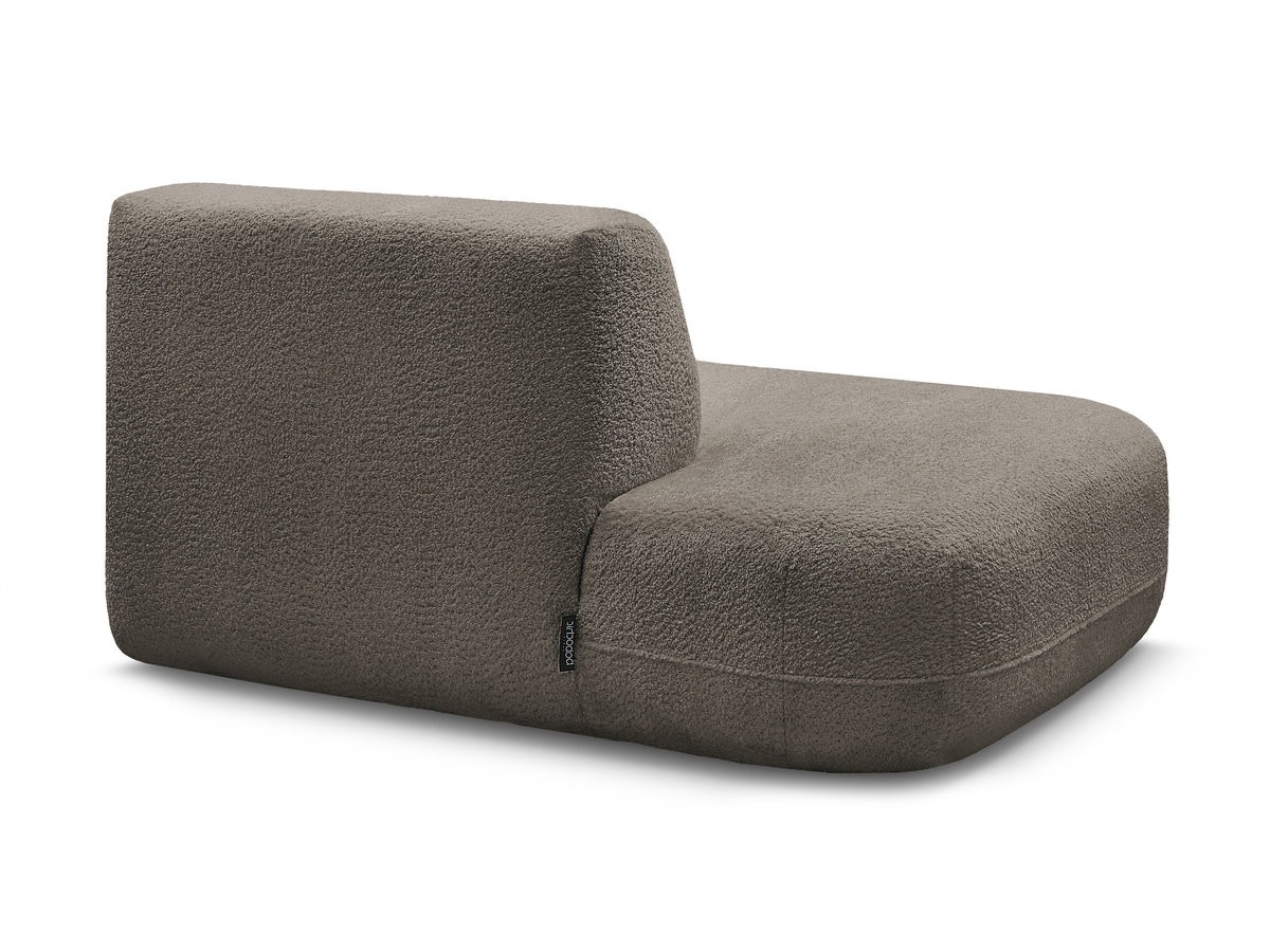 Chauffeuse bout de canapé pour canapé modulable ANDA tissu chenille