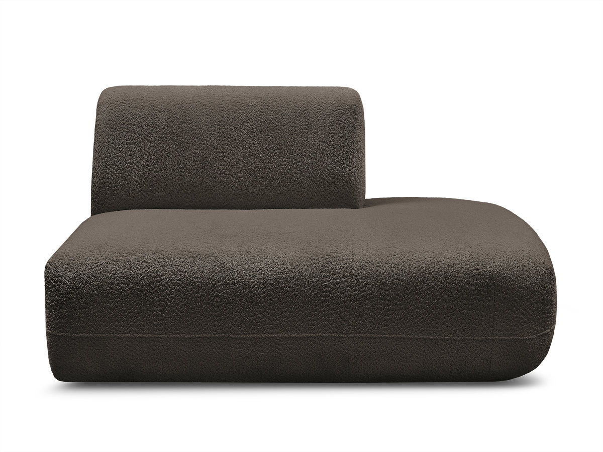 Chauffeuse bout de canapé pour canapé modulable ANDA tissu chenille