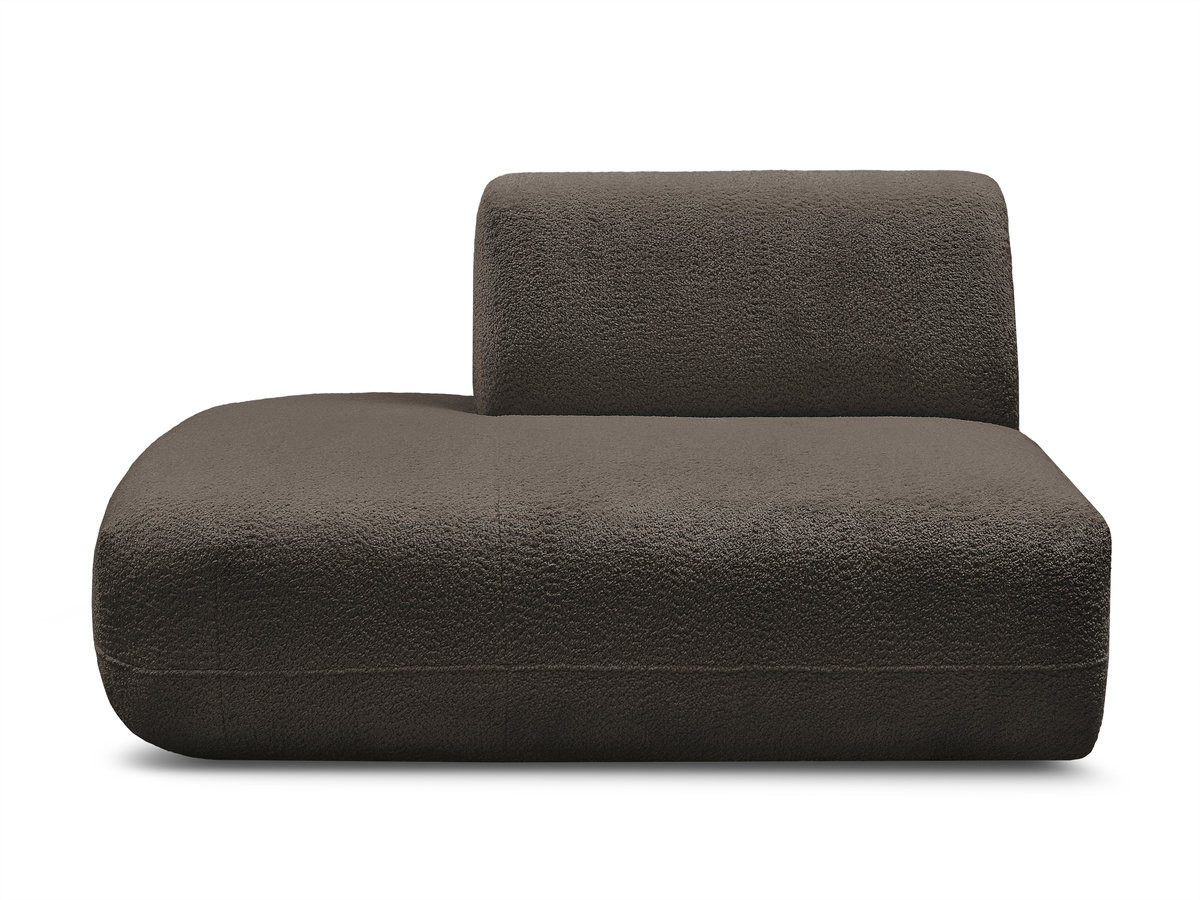 Chauffeuse bout de canapé pour canapé modulable ANDA tissu chenille