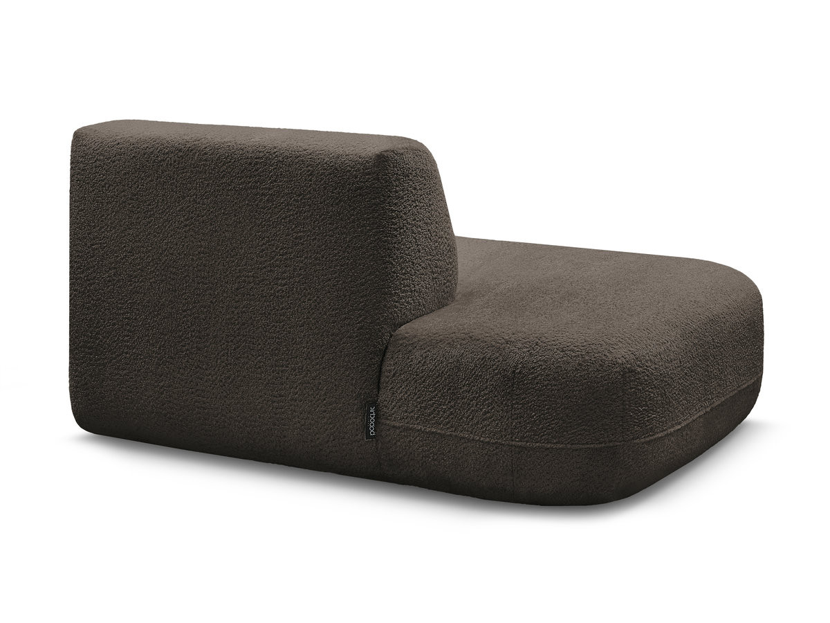 Chauffeuse bout de canapé pour canapé modulable ANDA tissu chenille