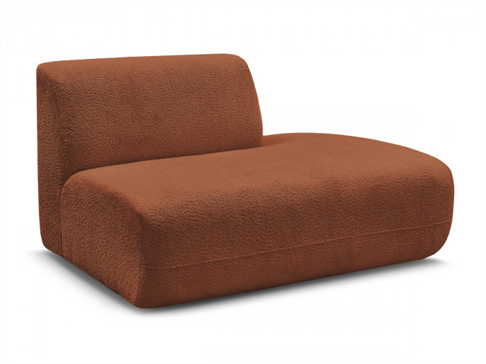 Chauffeuse bout de canapé pour canapé modulable ANDA tissu chenille