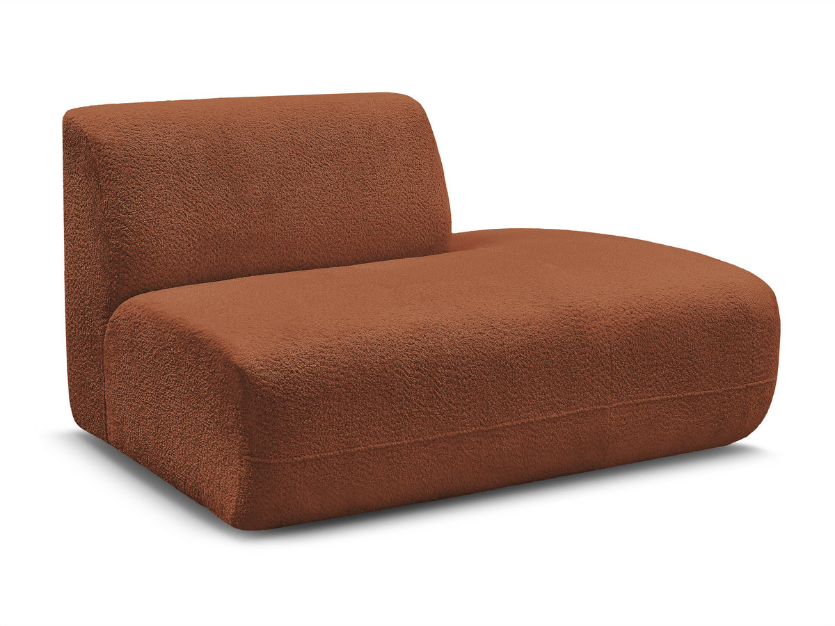 Chauffeuse bout de canapé pour canapé modulable ANDA tissu chenille