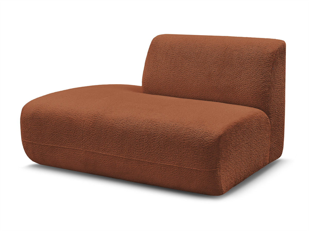 Chauffeuse bout de canapé pour canapé modulable ANDA tissu chenille