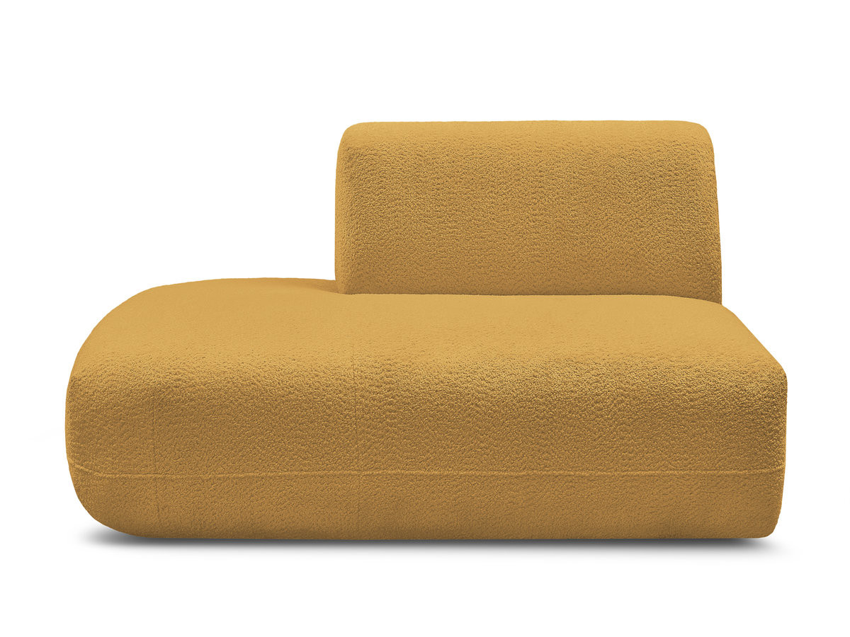 Chauffeuse bout de canapé pour canapé modulable ANDA tissu chenille