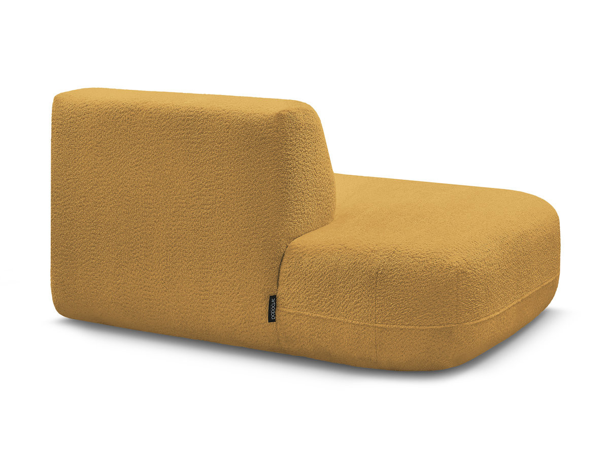 Chauffeuse bout de canapé pour canapé modulable ANDA tissu chenille