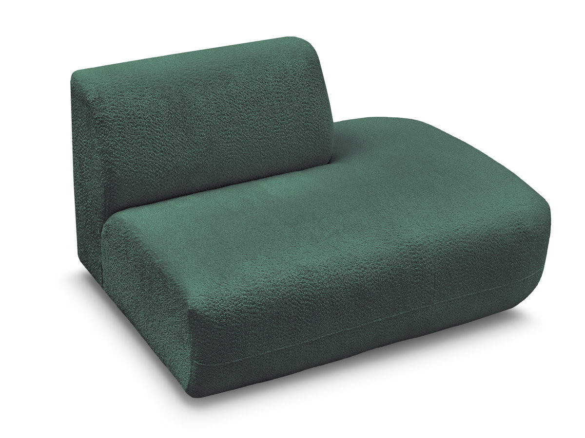 Chauffeuse bout de canapé pour canapé modulable ANDA tissu chenille