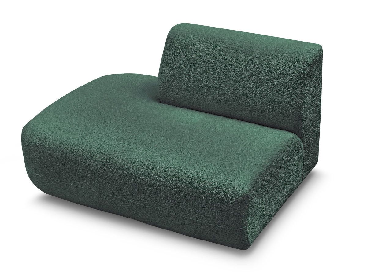 Chauffeuse bout de canapé pour canapé modulable ANDA tissu chenille