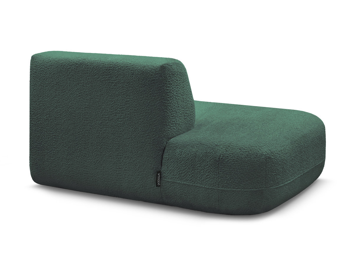 Chauffeuse bout de canapé pour canapé modulable ANDA tissu chenille