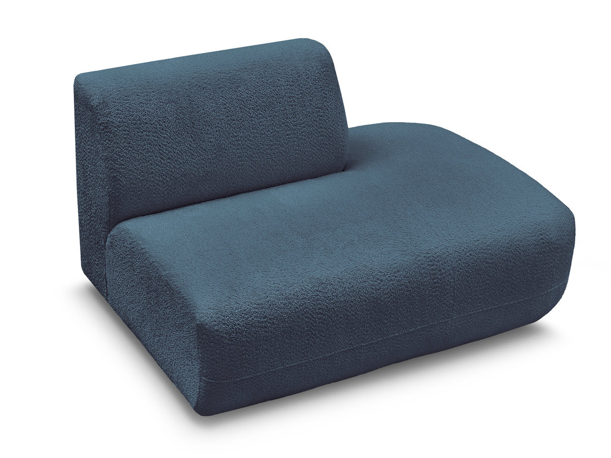 Chauffeuse bout de canapé pour canapé modulable ANDA tissu chenille