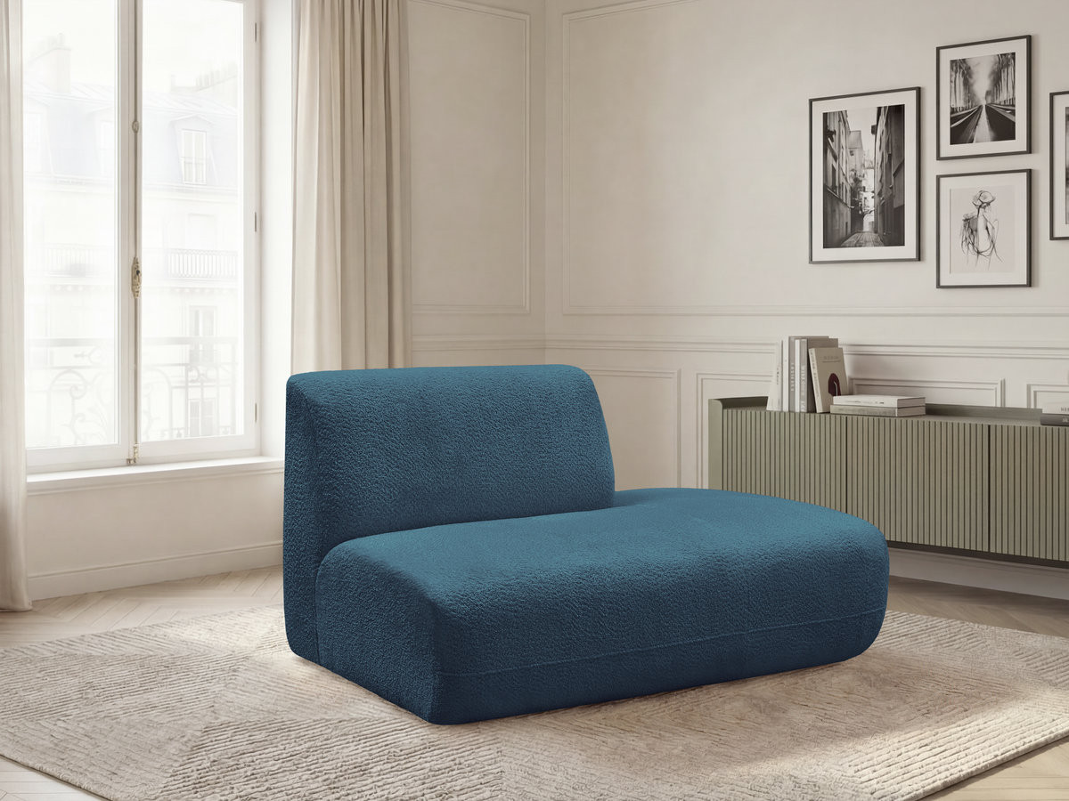 Chauffeuse bout de canapé pour canapé modulable ANDA tissu chenille