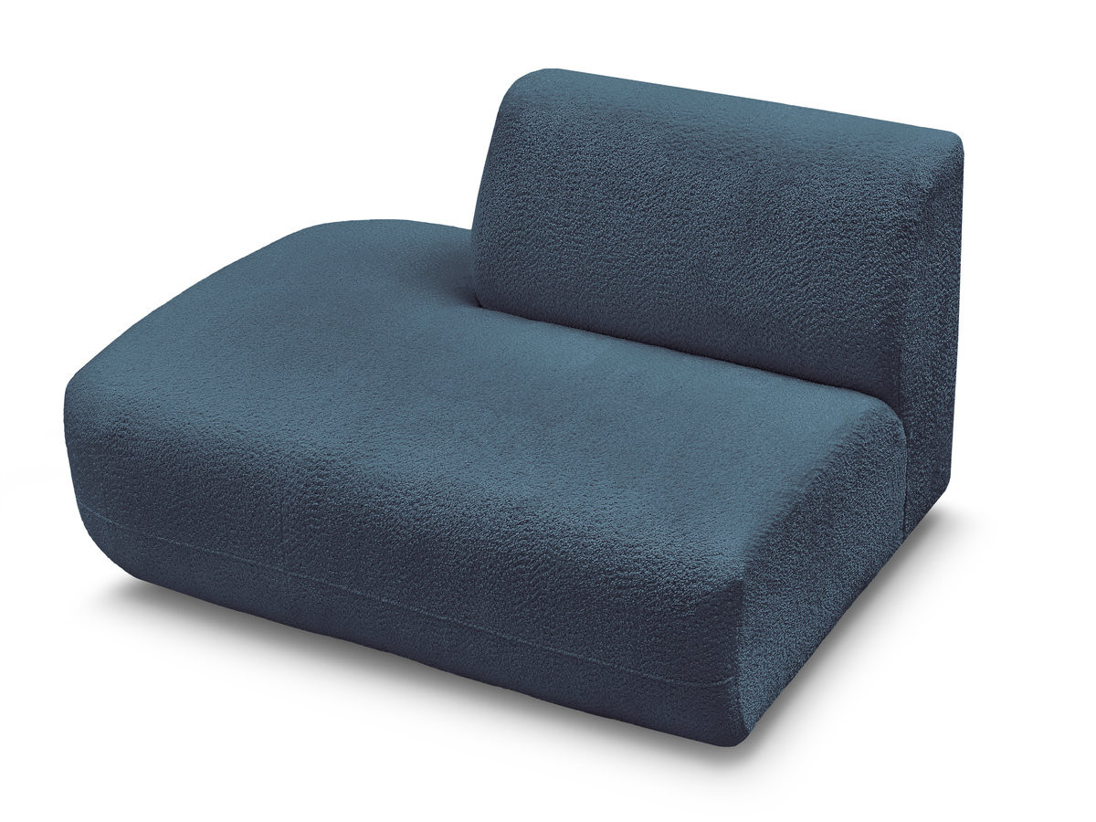 Chauffeuse bout de canapé pour canapé modulable ANDA tissu chenille