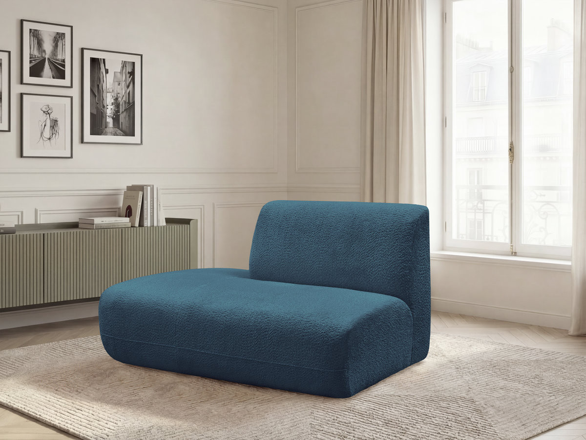 Chauffeuse bout de canapé pour canapé modulable ANDA tissu chenille