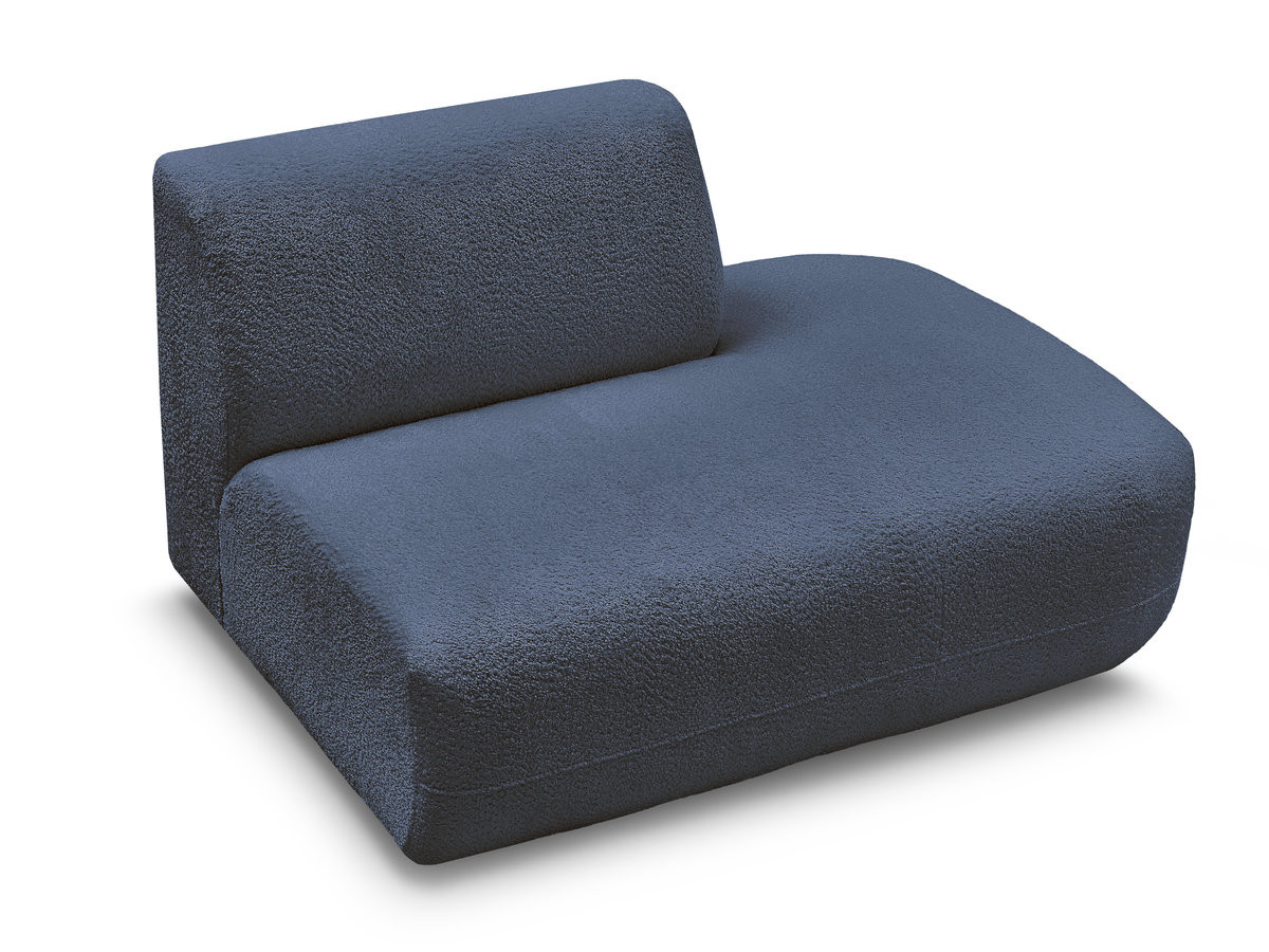 Chauffeuse bout de canapé pour canapé modulable ANDA tissu chenille