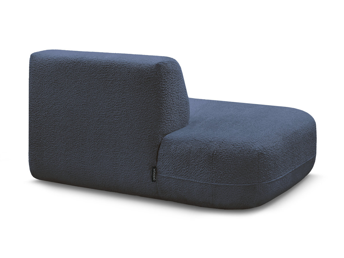 Chauffeuse bout de canapé pour canapé modulable ANDA tissu chenille