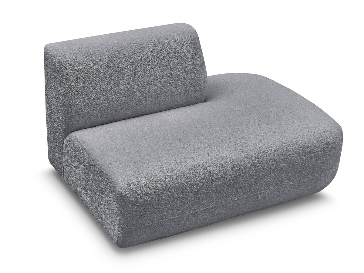 Chauffeuse bout de canapé pour canapé modulable ANDA tissu chenille