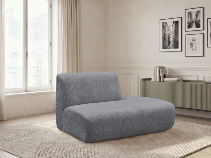 Chauffeuse bout de canapé pour canapé modulable ANDA tissu chenille